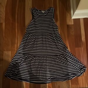 J Crew Factory Striped Sleeveless Dress